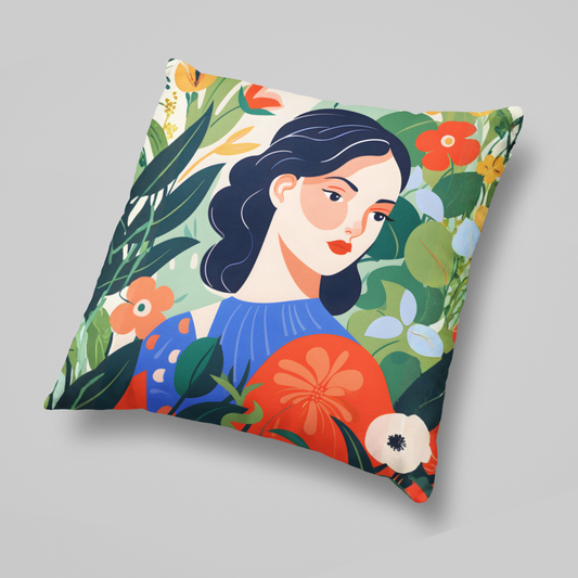 Blooming Poise Boho Cushion Cover