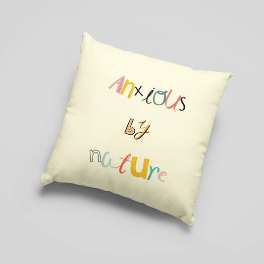 Anxious by Nature × Calm by Accident Couple Cushion Cover Set