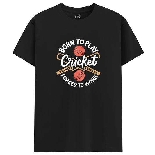Born to Play Cricket Unisex Relaxed Fit T-Shirt