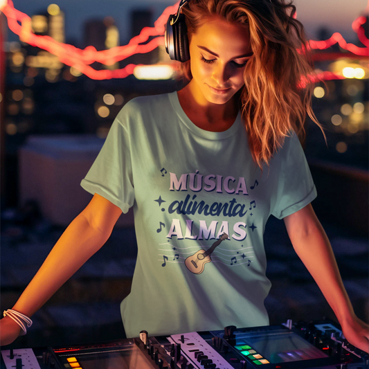 Music Feeds The Soul Relaxed Fit Unisex T-Shirt