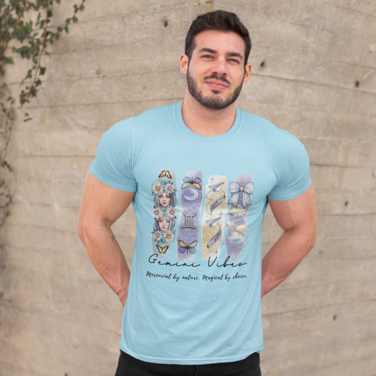 Gemini Vibes Unisex Relaxed Fit Cotton T-Shirt
