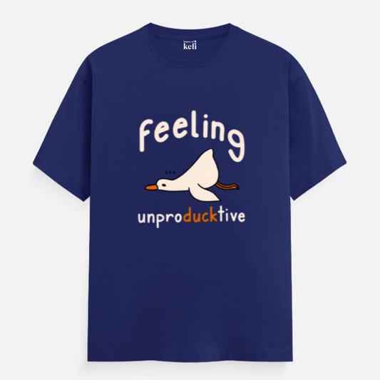 Feeling Unproductive Unisex Relaxed Fit Cotton T-Shirt