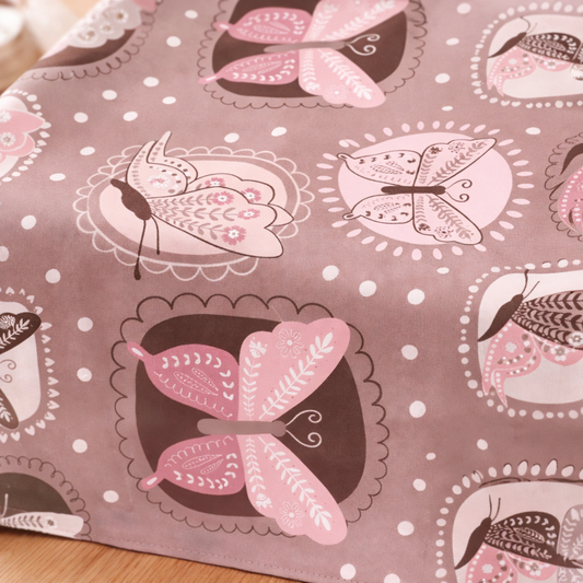 Vintage Boho Butterfly Medallion Table Runner