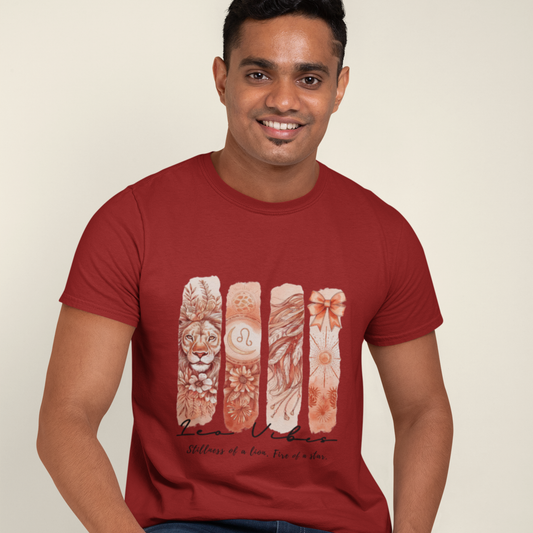 Leo Vibes Unisex Relaxed Fit Cotton T-Shirt
