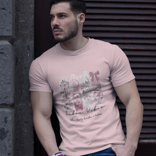 Libra Vibes Unisex Relaxed Fit Cotton T-Shirt