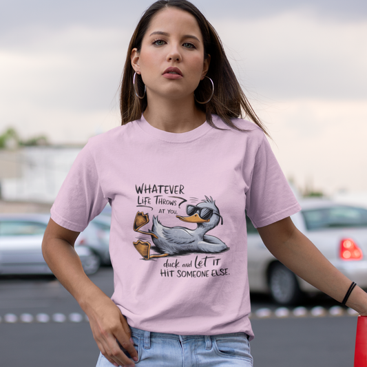 Funny Duck Quote Unisex Cotton Oversized T-Shirt
