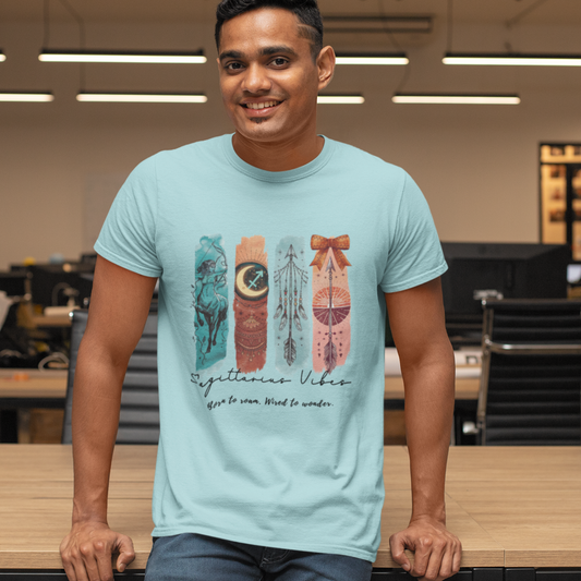 Sagittarius Vibes Unisex Relaxed Fit Cotton T-Shirt