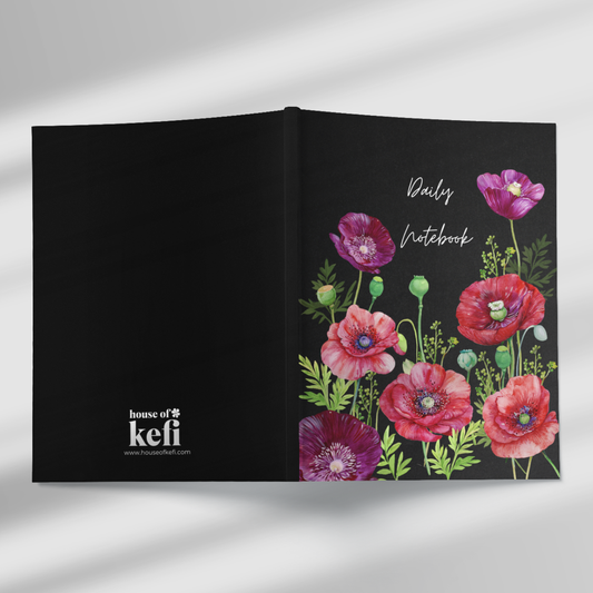 Botanical Drama Daily Notebook A5 Notebook
