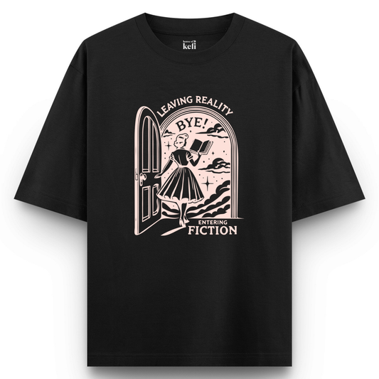 Leaving Reality Unisex Oversized Cotton T-Shirt