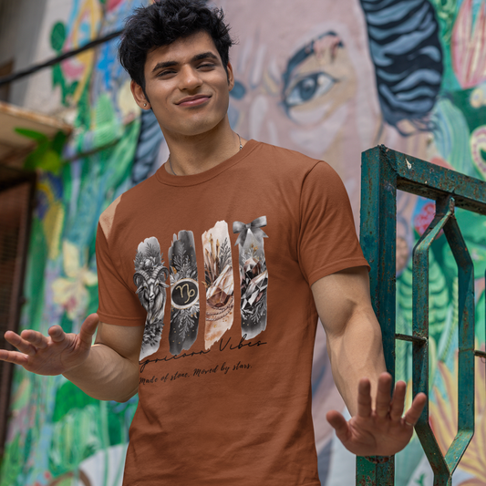 Capricorn Vibes Unisex Relaxed Fit Cotton T-Shirt