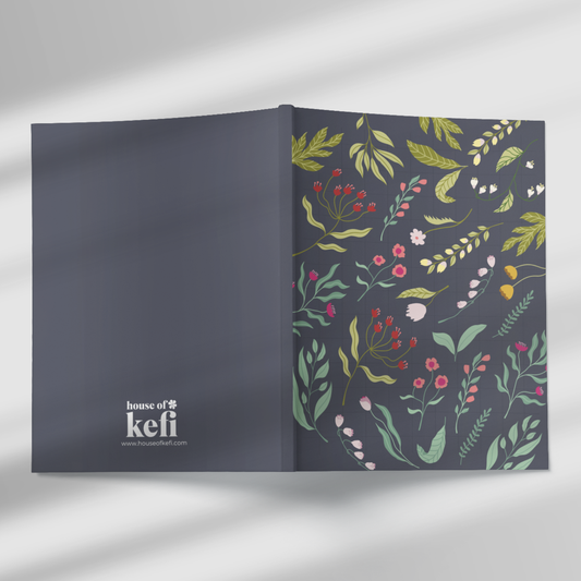 Florals For Thoughts. A5 Notebook