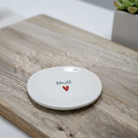 Pause Handmade Ceramic Coasters