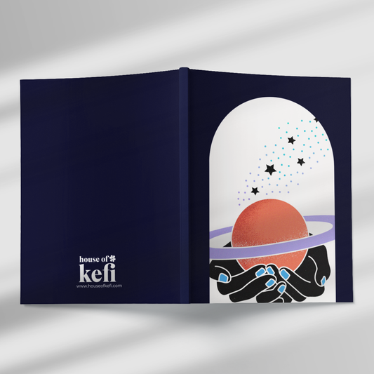 Power in My Palms Cosmic Notebook A5 Notebook