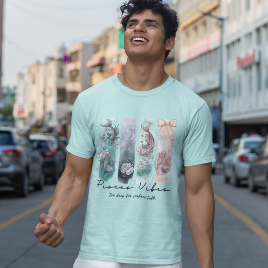 Pisces Vibes Unisex Relaxed Fit Cotton T-Shirt