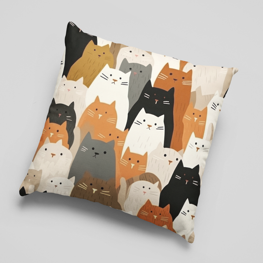 Cat Collective Cushion Cover