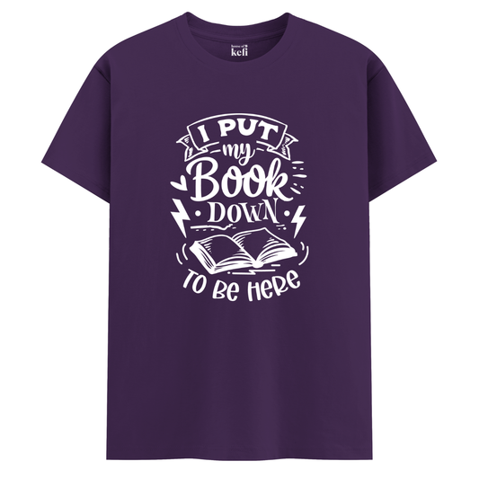 Here But Thinking About My Book Unisex Cotton T-Shirt