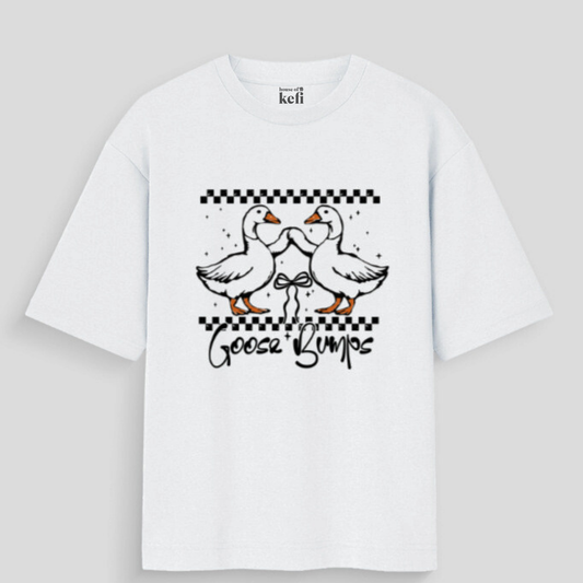 Goose Bumps Unisex Cotton Oversized T-Shirt
