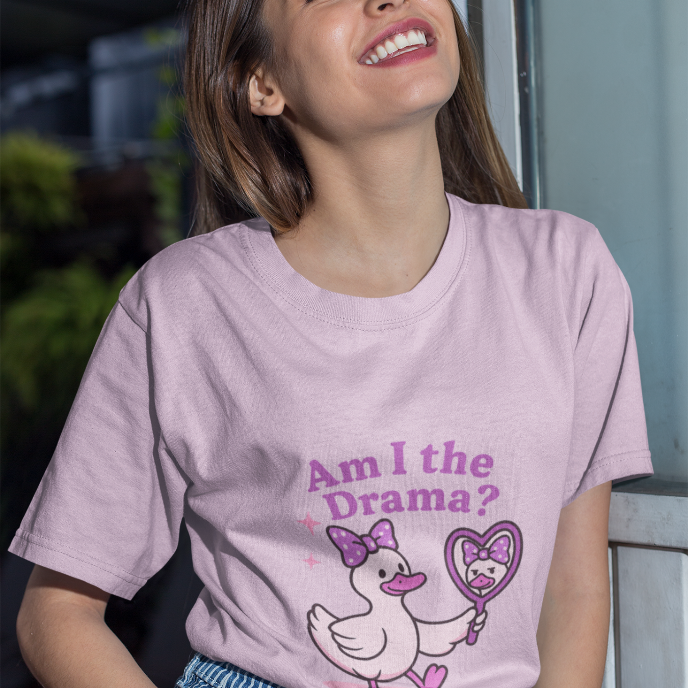 Am I the Drama Unisex Oversized Cotton T-Shirt