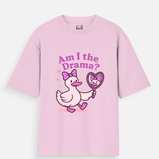 Am I the Drama Unisex Oversized Cotton T-Shirt