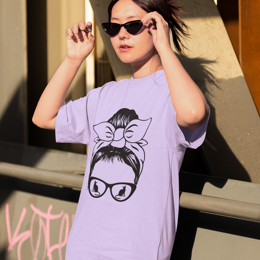 Cat Vision Women's Oversized Cotton T-Shirt
