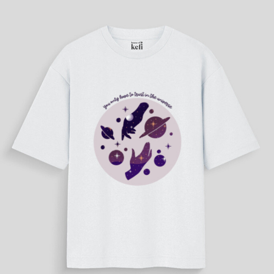 Trust in the Universe Unisex Oversized Cotton T-Shirt