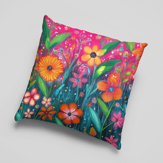 Midnight Bloom Pop Cushion Cover