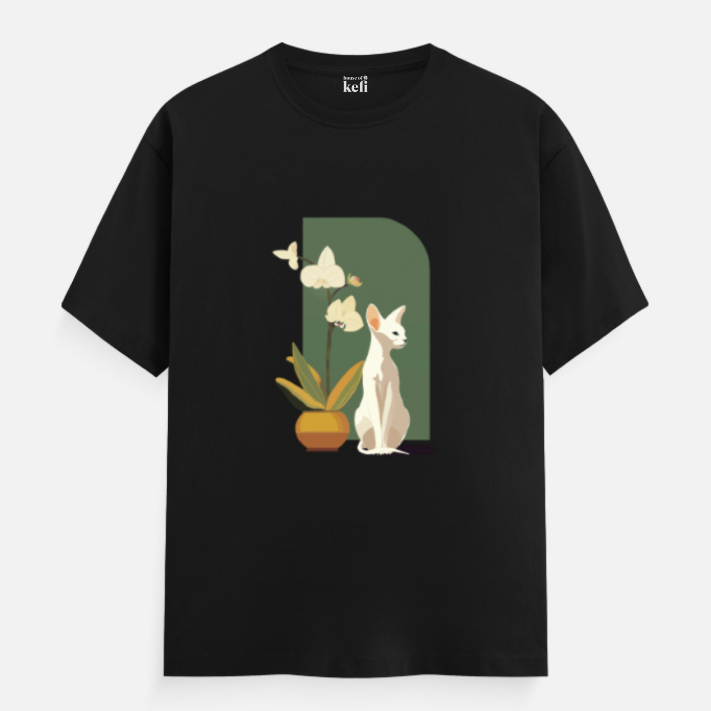 Feline Serenity Unisex Relaxed Fit Cotton T Shirt