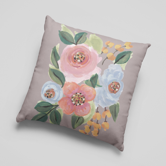 Soft Meadow Bloom Cushion Cover