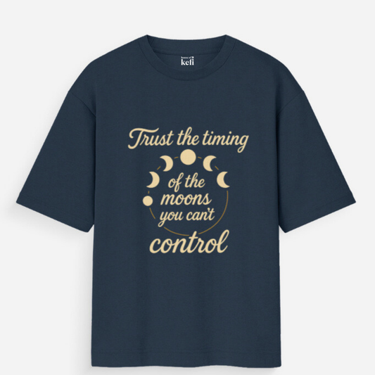 Trust the Moons Unisex Oversized Cotton T-Shirt