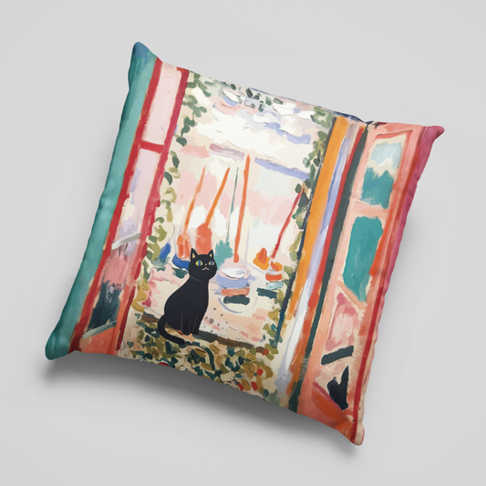 Sunlit Alley Boho Cat Cushion Cover
