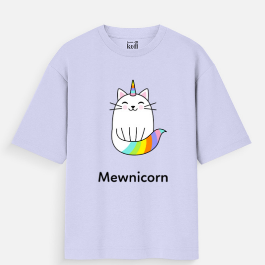 Mewnicorn Unisex Oversized Cotton T-Shirt