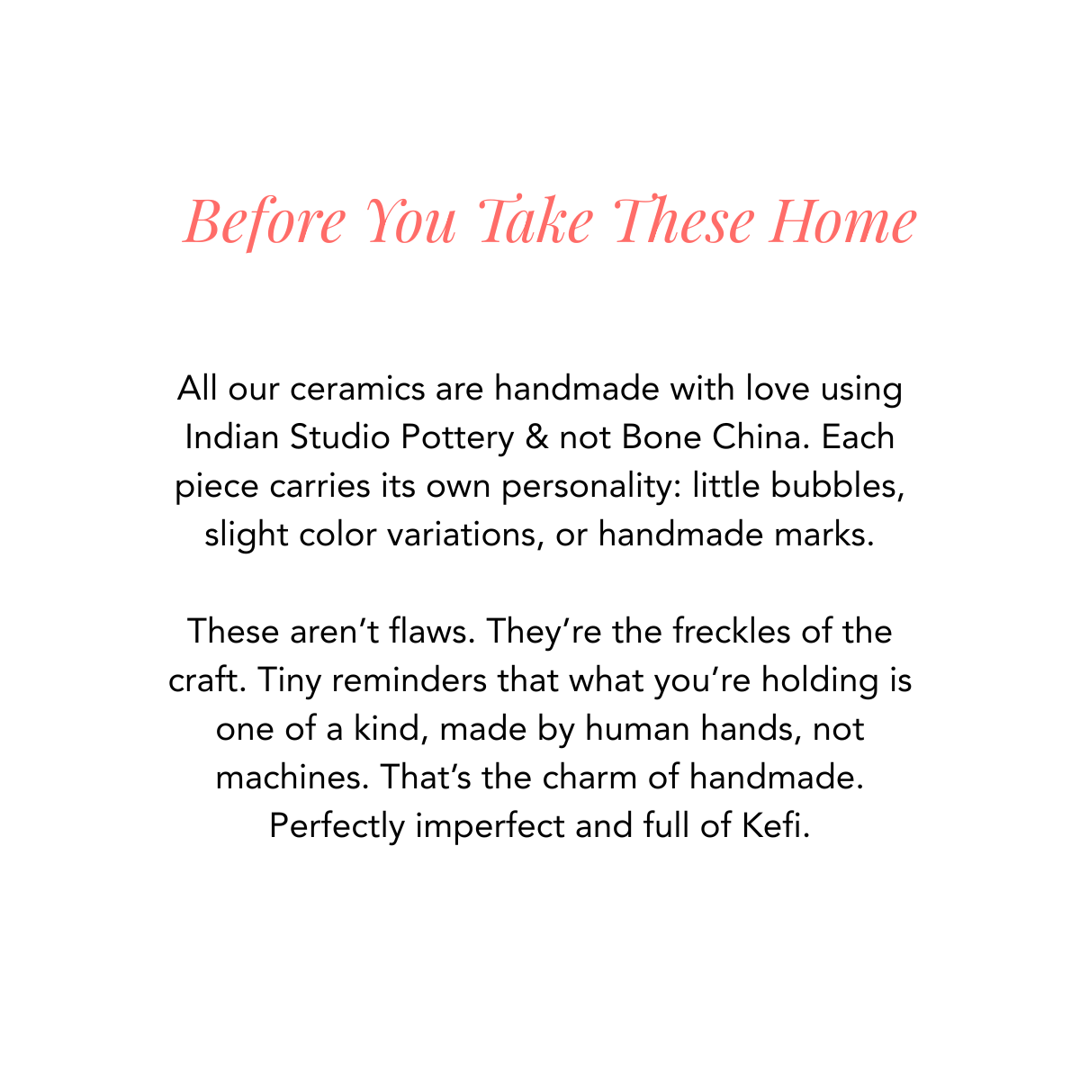 Pause Handmade Ceramic Coasters