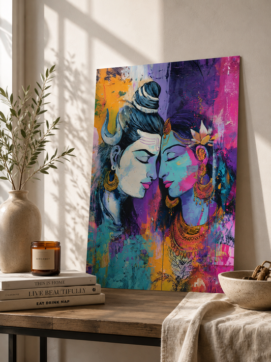 Shiv Shakti Unframed Boho Art Print