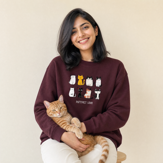 Purrfect Love Unisex Sweatshirt