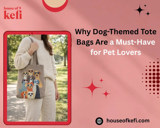 Dog themed tote bag