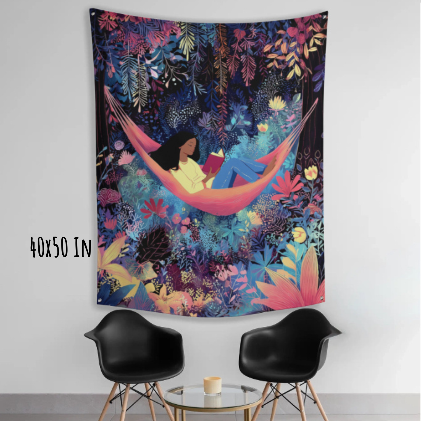 Let Yourself Relax Fabric Wall Tapestry