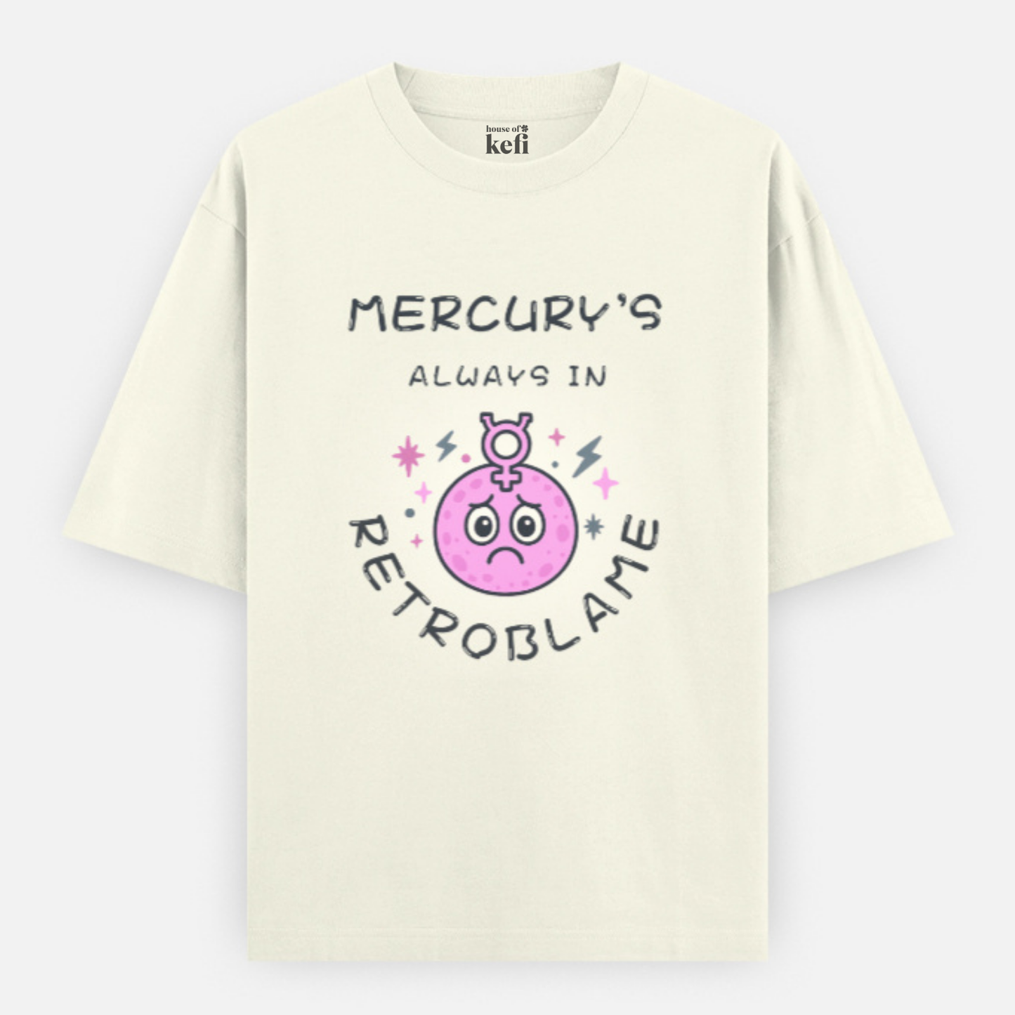 Mercury’s Always in Retroblame Unisex Oversized Cotton T-Shirt