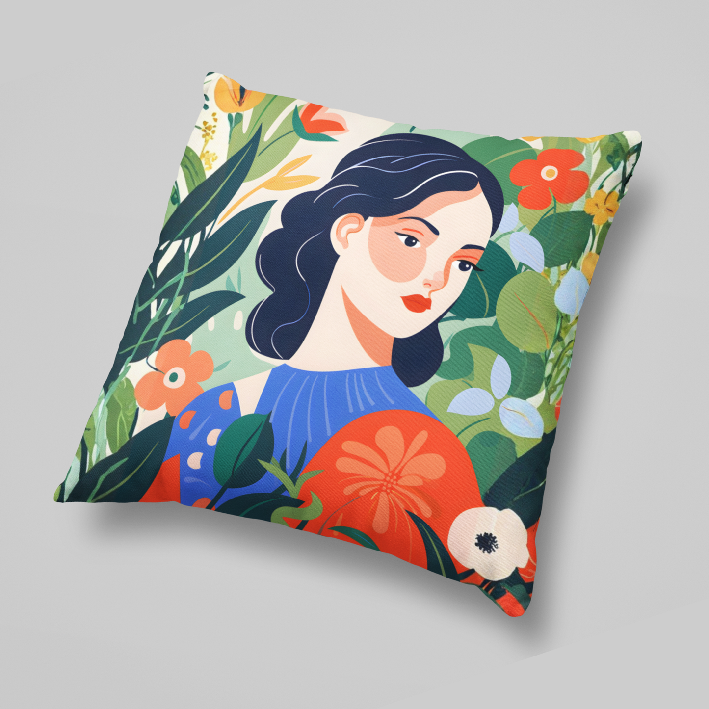 Blooming Poise Boho Cushion Cover