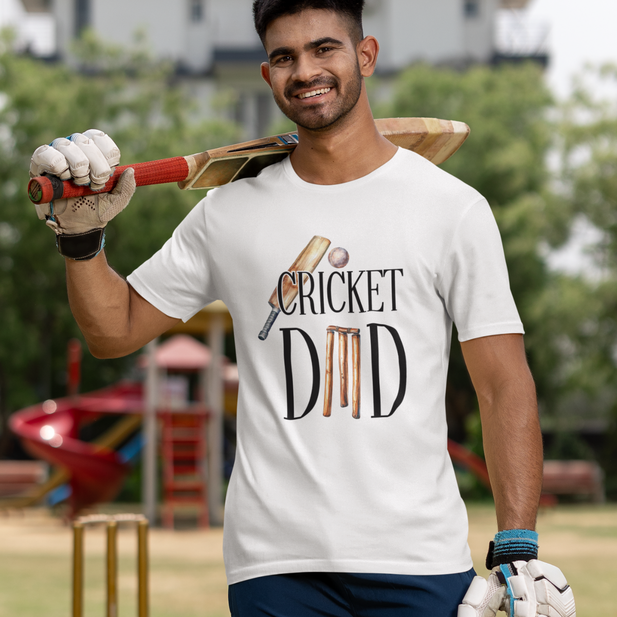 Cricket Dad Relaxed Fit T-Shirt