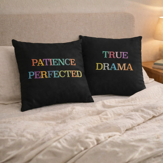 Patience Perfected × True Drama Couple Cushion Cover Set