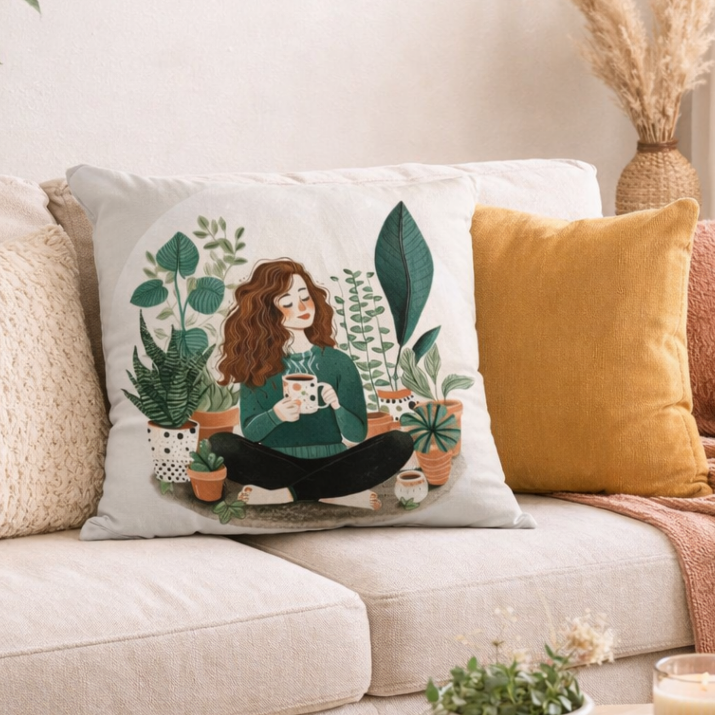 Slow Day Boho Cushion Cover