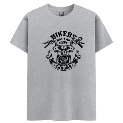 Bikers Don’t Grey Unisex Relaxed Fit Cotton T-Shirt