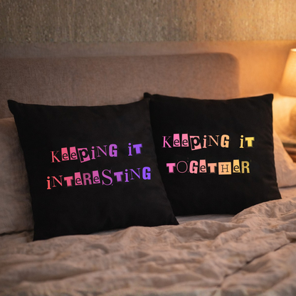 Keeping It Interesting × Keeping It Together Couple Cushion Cover Set