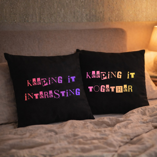 Keeping It Interesting × Keeping It Together Couple Cushion Cover Set