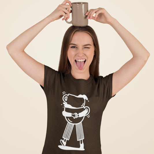 Warm Hugs, Hot Sips Unisex Relaxed Fit T-Shirt