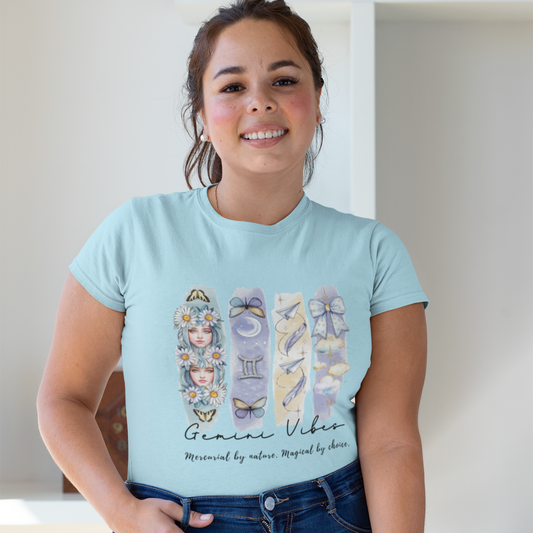 Gemini Vibes Unisex Relaxed Fit Cotton T-Shirt