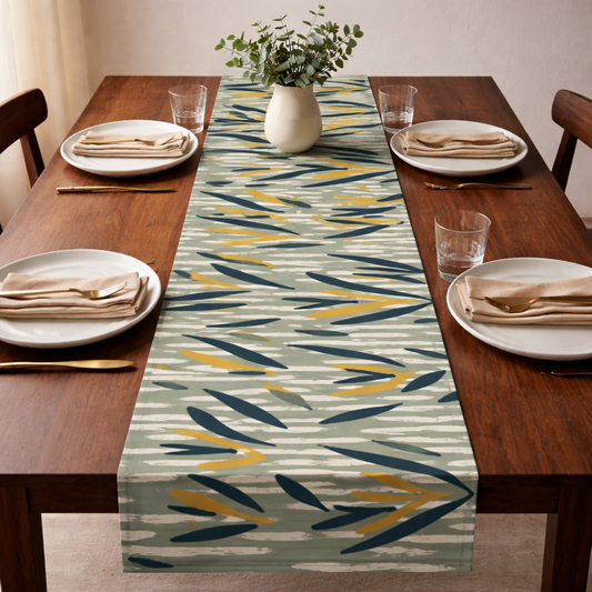 Abstract Boho Chevron Table Runner