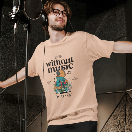 No Music, Big Mistake Relaxed Fit Unisex T-Shirt