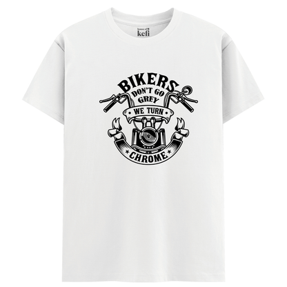 Bikers Don’t Grey Unisex Relaxed Fit Cotton T-Shirt
