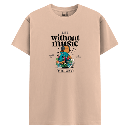 No Music, Big Mistake Relaxed Fit Unisex T-Shirt
